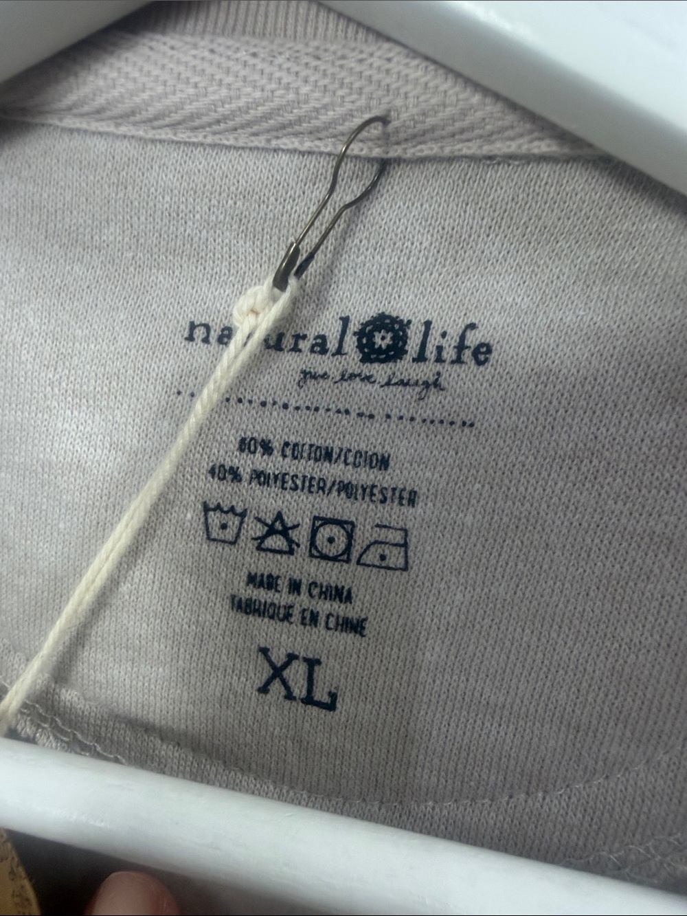 Natural Life Let’s Just Go Brown sweatshirt size XL. NWT. - Picture 5 of 10